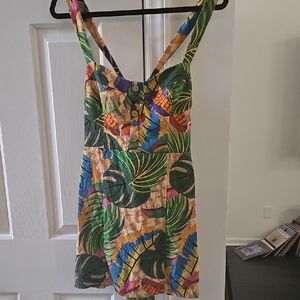 House of Harlow 1960 Multicolor Tropical Dress